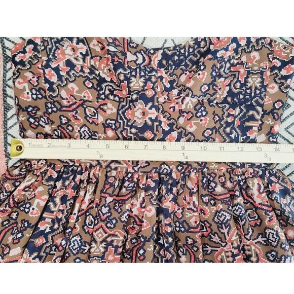 Fossil Multicolored Aztec Print Spaghetti Strap Mini Sundress, sz Small - Picture 12 of 15
